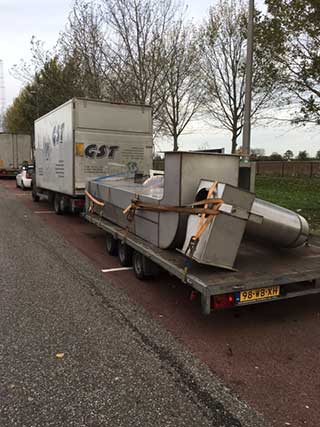 aanhanger met kanalen