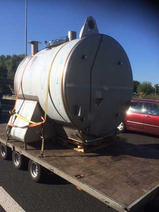 aanhanger met tank